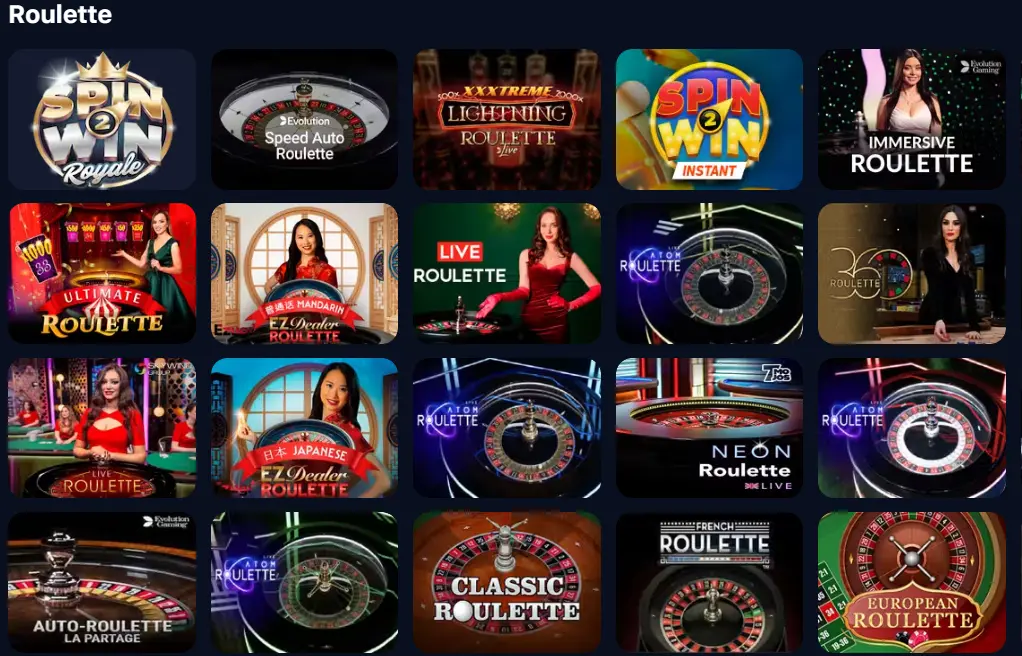 Roulette games in Indian online casinos